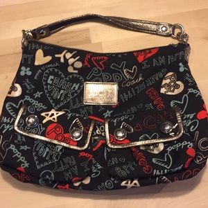 Vintage Poppy Coach Bag